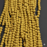 30 Strings Acrylic Round Beads Light Chocolate 2mm