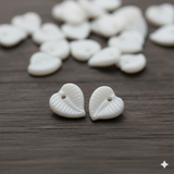 100 Gm Acrylic Leaf Beads White 8 mm