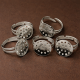 Finger Ring Base Silver