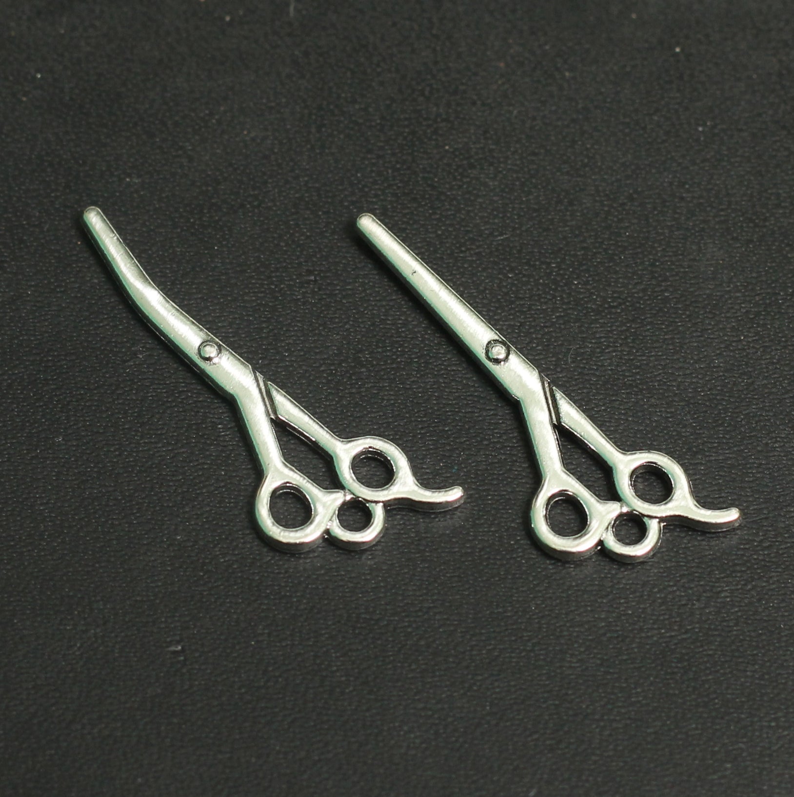 1.25 Inch German Silver Scissors Charms