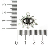 23x20mm German Silver Eye Charms