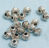 50Gm German Silver Beads 5x7mm