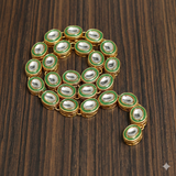 25 Pcs 11X13mm Meenakari Kundan Kadi Chain