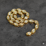 25 Pcs 7X10mm Meenakari Kundan Kadi Chain