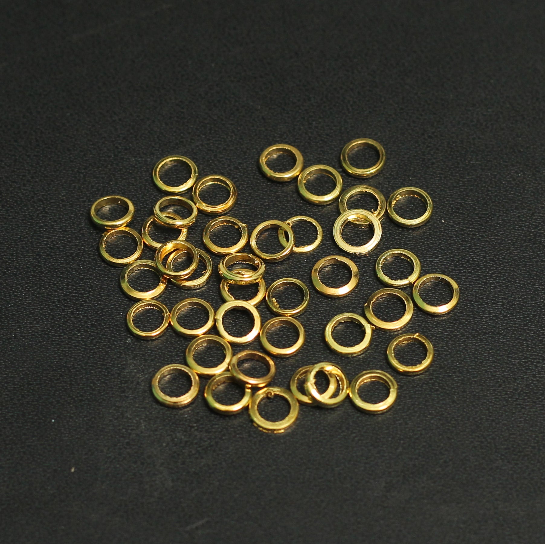 5mm Golden Closs Jump Rings