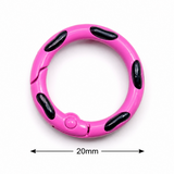5 Pcs 20mm Designer Snap Lock Connector Ring