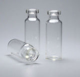 100 Pcs, 1.25 Inch Mini Transparent Clear Glass Bottles With Caps