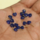 100 Pcs, 6mm Heart Glass Loreal Beads