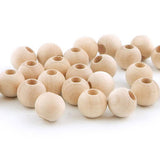 1 Kg AAA Quality Natural Round Wooden Beads