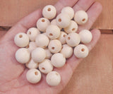 1 Kg AAA Quality Natural Round Wooden Beads