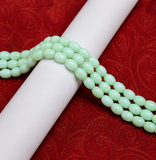 1 String 11x7mm Cat Eye Oval Glass Beads