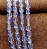 1 String Fire Polish Flat Oval Beads SP 8x6mm