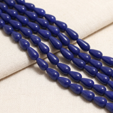 1 String 13X8mm Glass Drop Beads