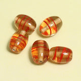 20x15mm Oval Fire Polish Glass Beads