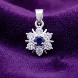 92.5 Sterling Silver Snowflake Spark Pendant