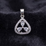92.5 Sterling Silver Sparkling Triangle Pendant