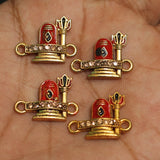 6 Pcs Shivling   Charms Connector