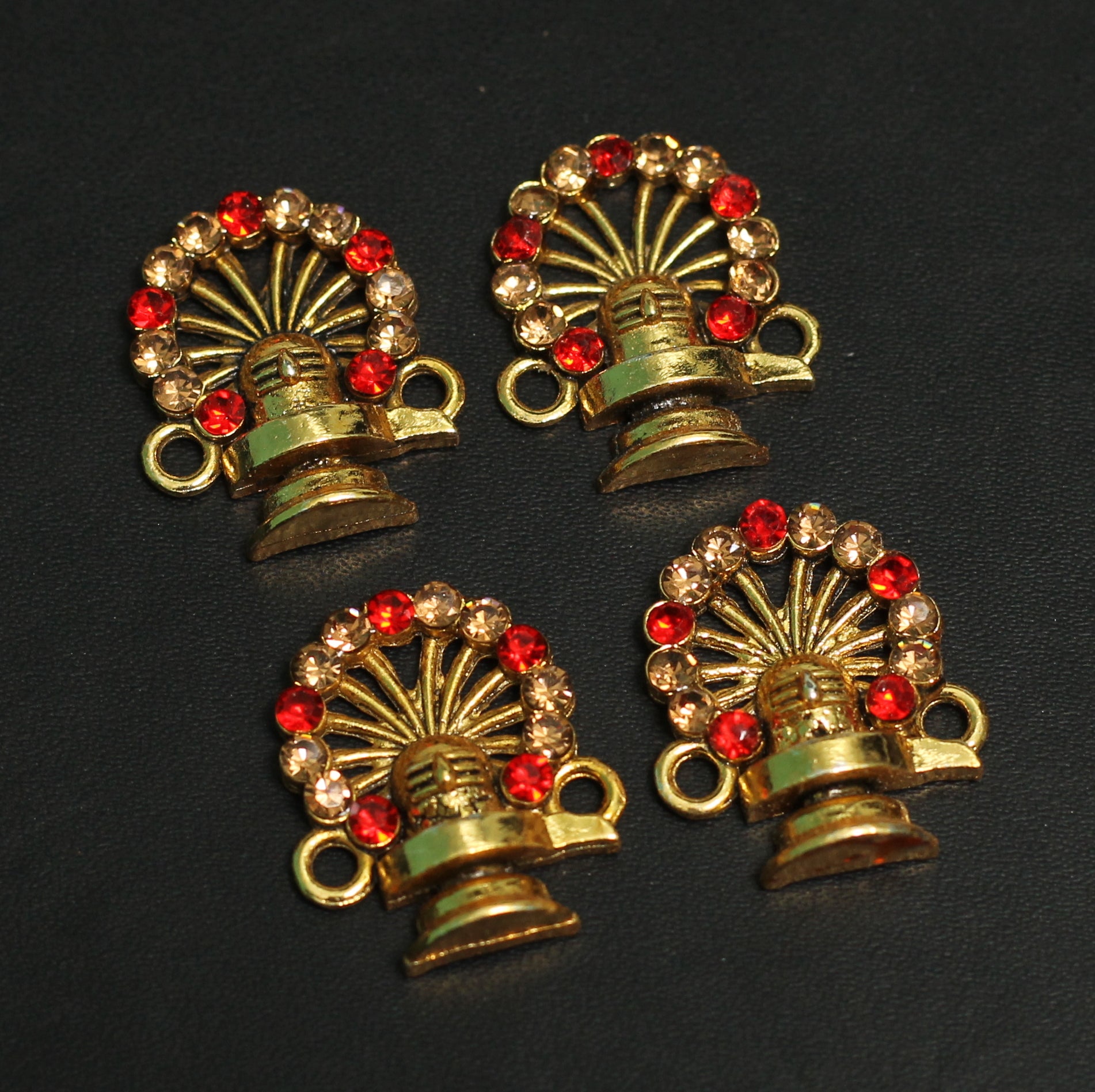 6 Pcs Shivling  Charms Connector
