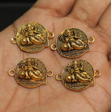 6 Pcs Ganesha  Charms Connector