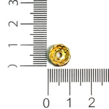 10mm Multi Rhinestone Disc Spacer Beads