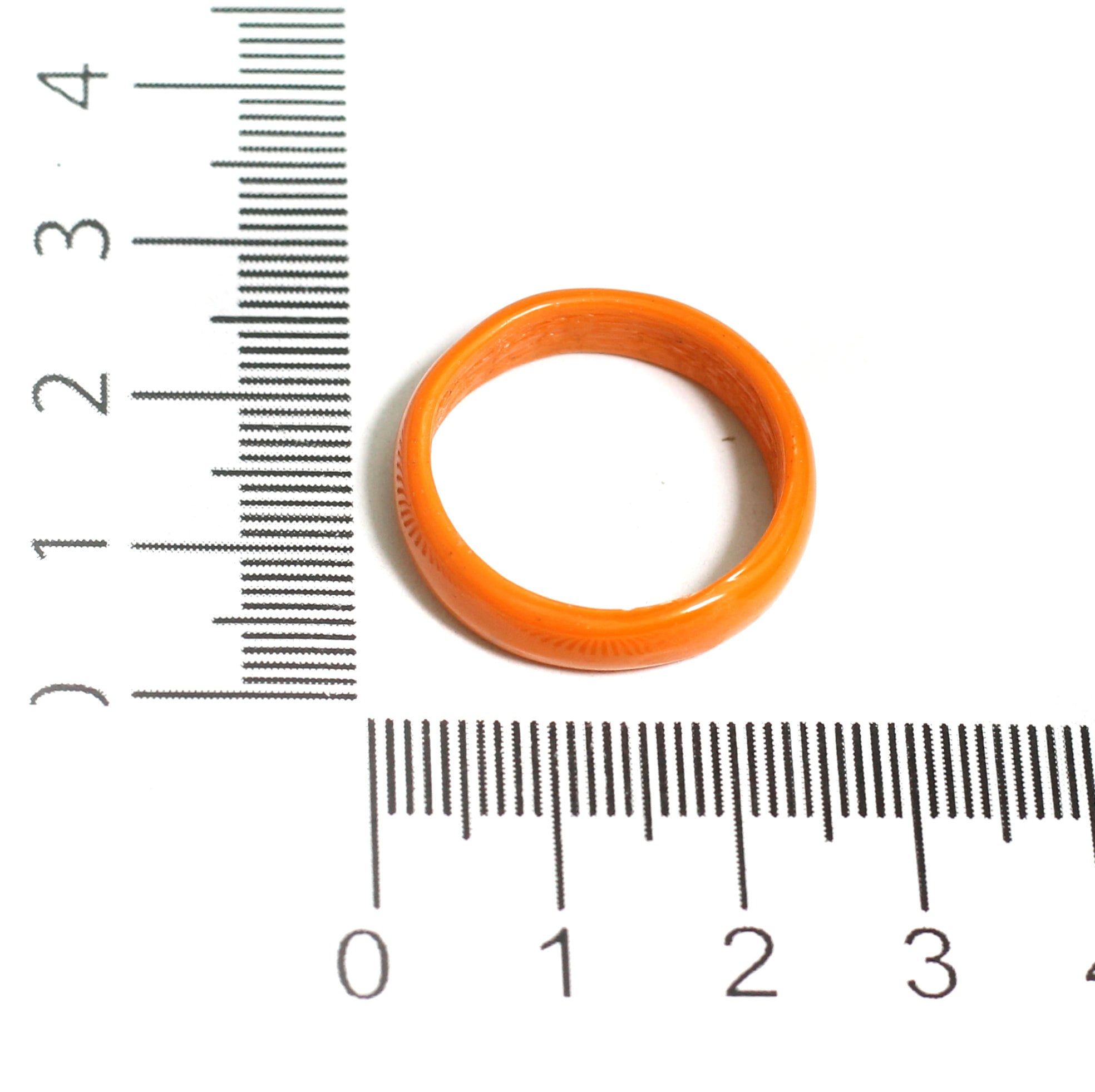 50 Pcs, Assorted Orange Glass Finger Rings