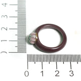 50 Pcs, Assorted Dark Violet Glass Finger Rings