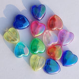 100 GM, 8mm Multi Heart Acrylic Beads_acrb-391-5