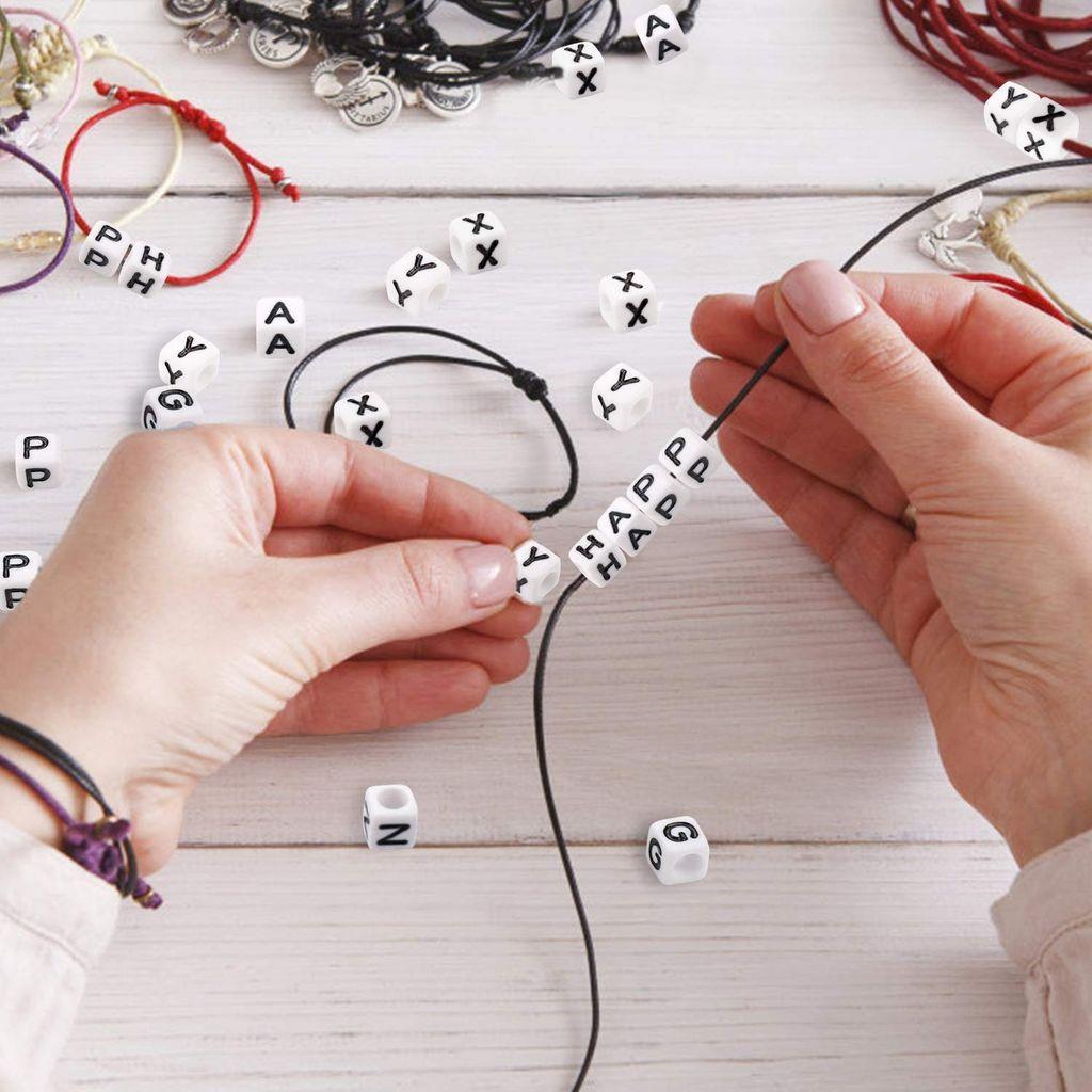 100 gm, 6mm Acrylic Round A to Z Alphabet Letter Beads_ALP-23_1