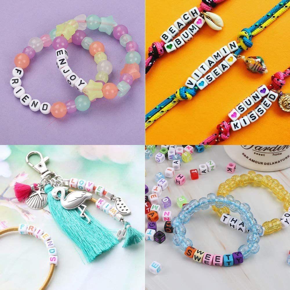 100 gm, 6mm Acrylic Round A to Z Alphabet Letter Beads_ALP-23_3