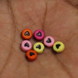 100 gm, 6mm Acrylic Round Hearl Beads Multicolor_alp-26