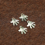 9x8mm Brass Hand Charms