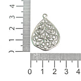 1.25 inch Brass Leaf Earrings Components