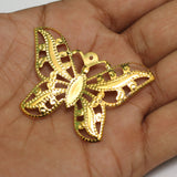 2 inch Brass Butterfly Earrings Components