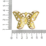 2 inch Brass Butterfly Earrings Components