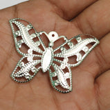 2 inch Brass Butterfly Earrings Components