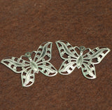 2 inch Brass Butterfly Earrings Components