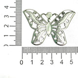 2 inch Brass Butterfly Earrings Components