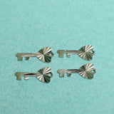 12x6mm Brass Key Charms