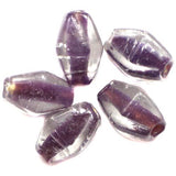 45+ Diamond Beads Inside Color Purple 16x10mm