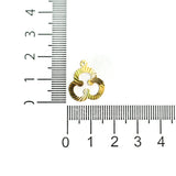 15mm Brass Desi Flower Charms