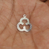 40 Pcs 15mm Brass Desi Flower Charms