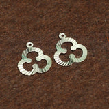 15mm Brass Desi Flower Charms