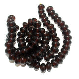 Glass RONDELLE Beads Topaz 15x10mm, 42 pcs