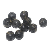 20 Wooden Carved RONDELLE Beads 12mm