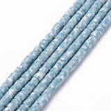 4mm Handmade Light Blue Polymer Clay Bead 1 String