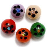 35+ Fancy Flower Round Beads Assorted 12mm