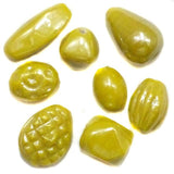 100+ Plain Beads Yellow AB 8-20mm