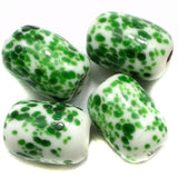 20 Pcs. Bajri Oval Beads Green 20x15 mm