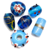 70+ Fancy Beads Turquoise 4-30mm