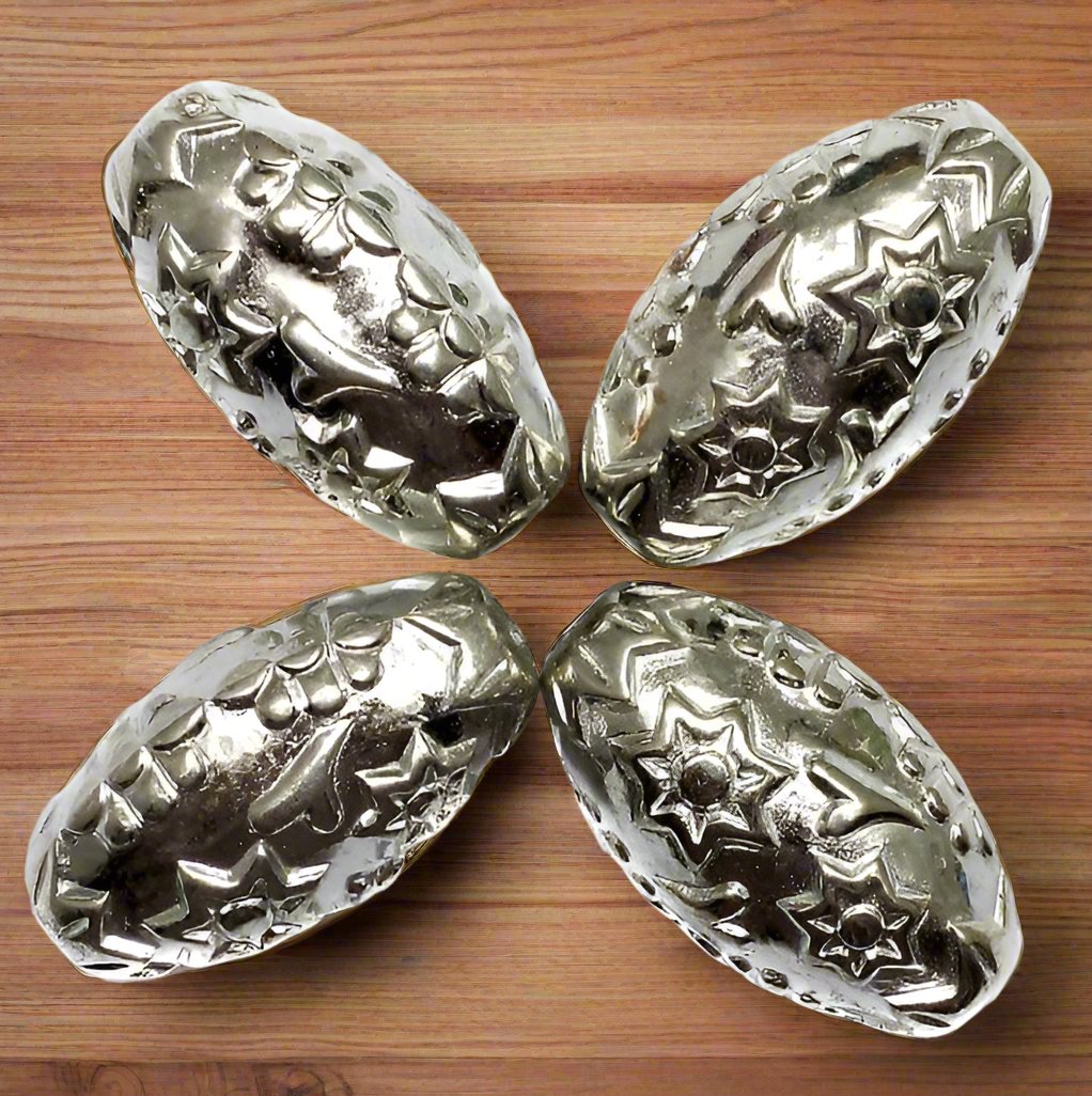 20 CC Oval Beads Silver Finish 25x12 mm_ccb-1631-1